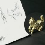 unicorn pendant sketches