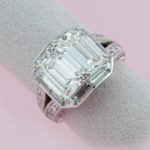Platinum “Twin” Emerald Cut Diamond Ring
