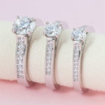 round diamond platinum engagement rings