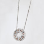 Diamond Necklace White and Rose Gold