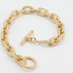 Woven Link Bracelet with Toggle Clasp