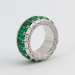 Picchiotti Xpandable™ 18K White Gold, Emerald & Diamond Ring