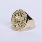 Yellow Gold Coat of Arms Signet Ring