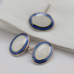 Double Sided Enamel Cuff Links in Raleigh