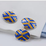 Raleigh Double Sided Enamel Cuff Links