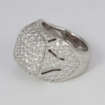 Pave Platinum Diamond Ring