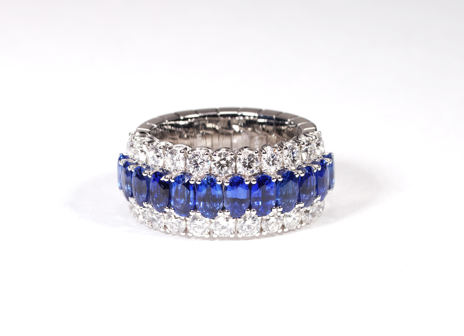 Sapphire and Diamond Xpandable™ Band
