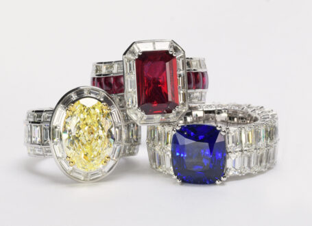 Yellow Diamond, Ruby & Diamond, and Sapphire & Diamond Xpandable™ Rings